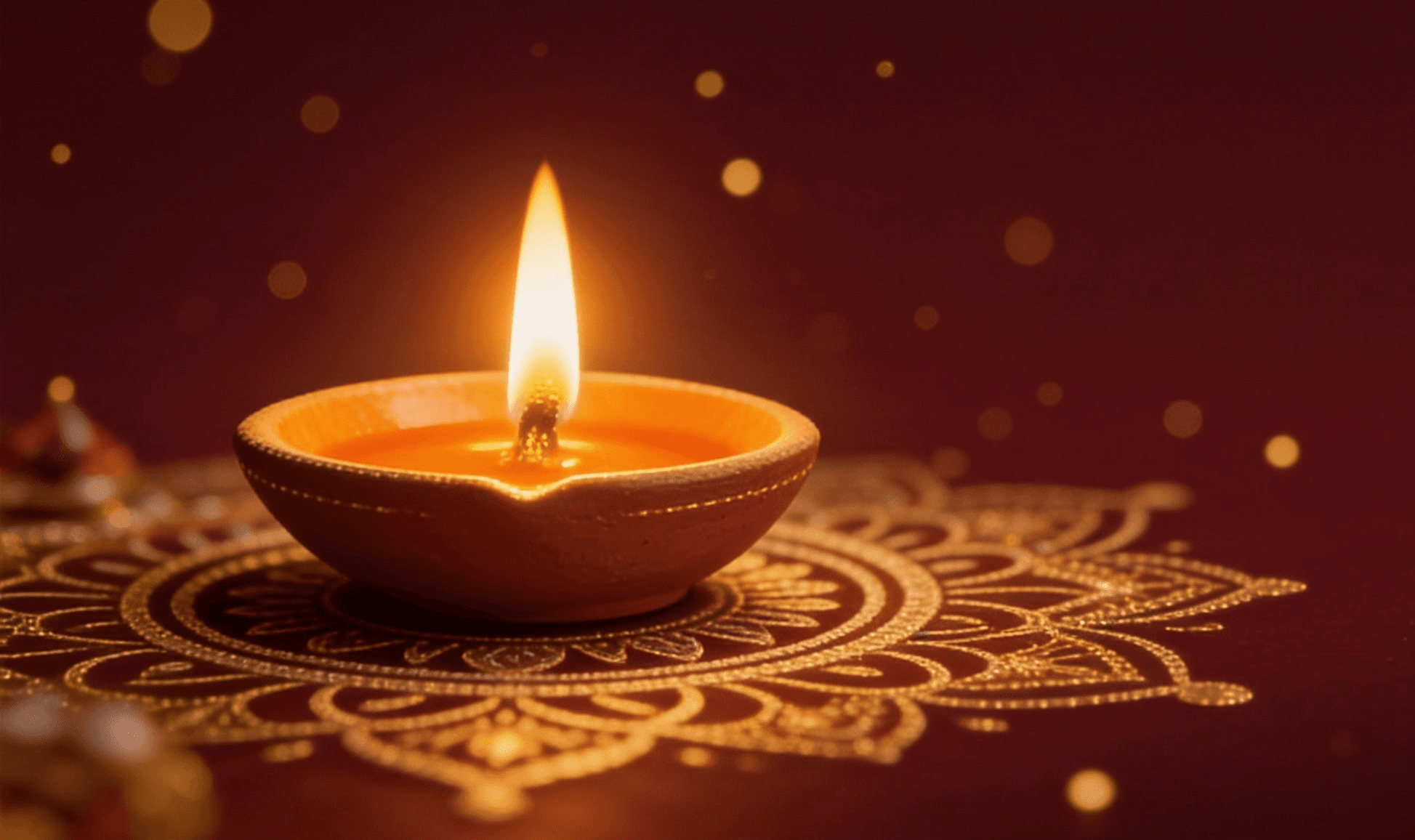 Diwali sweets and festive decorations at Govinda's Kitchen